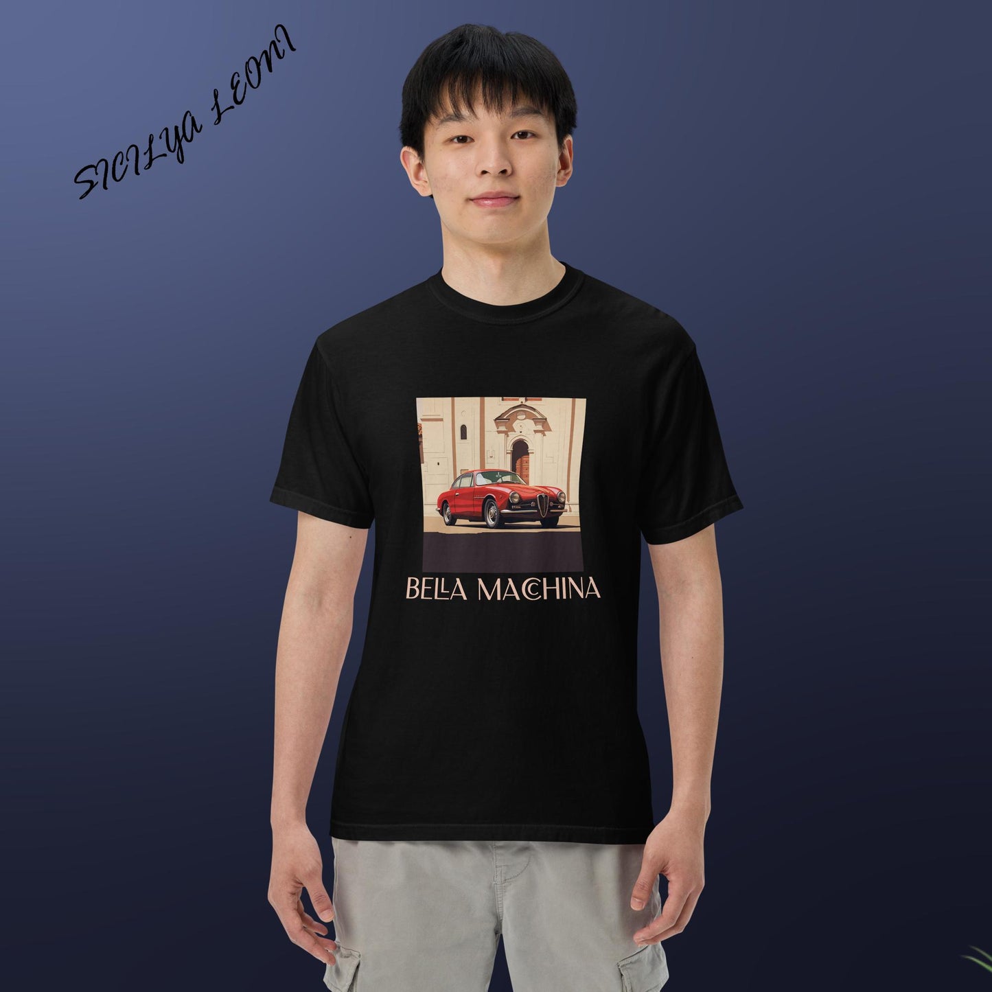 SL: Macchina Men’s garment-dyed heavyweight t-shirt