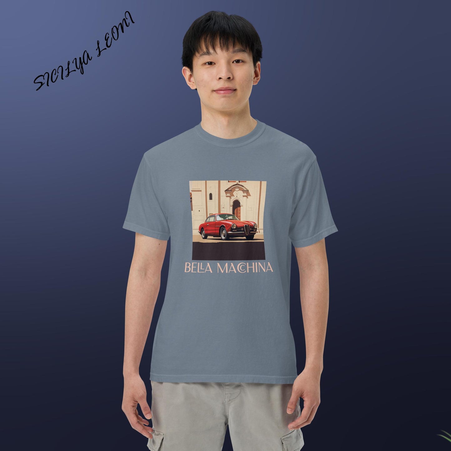 SL: Macchina Men’s garment-dyed heavyweight t-shirt