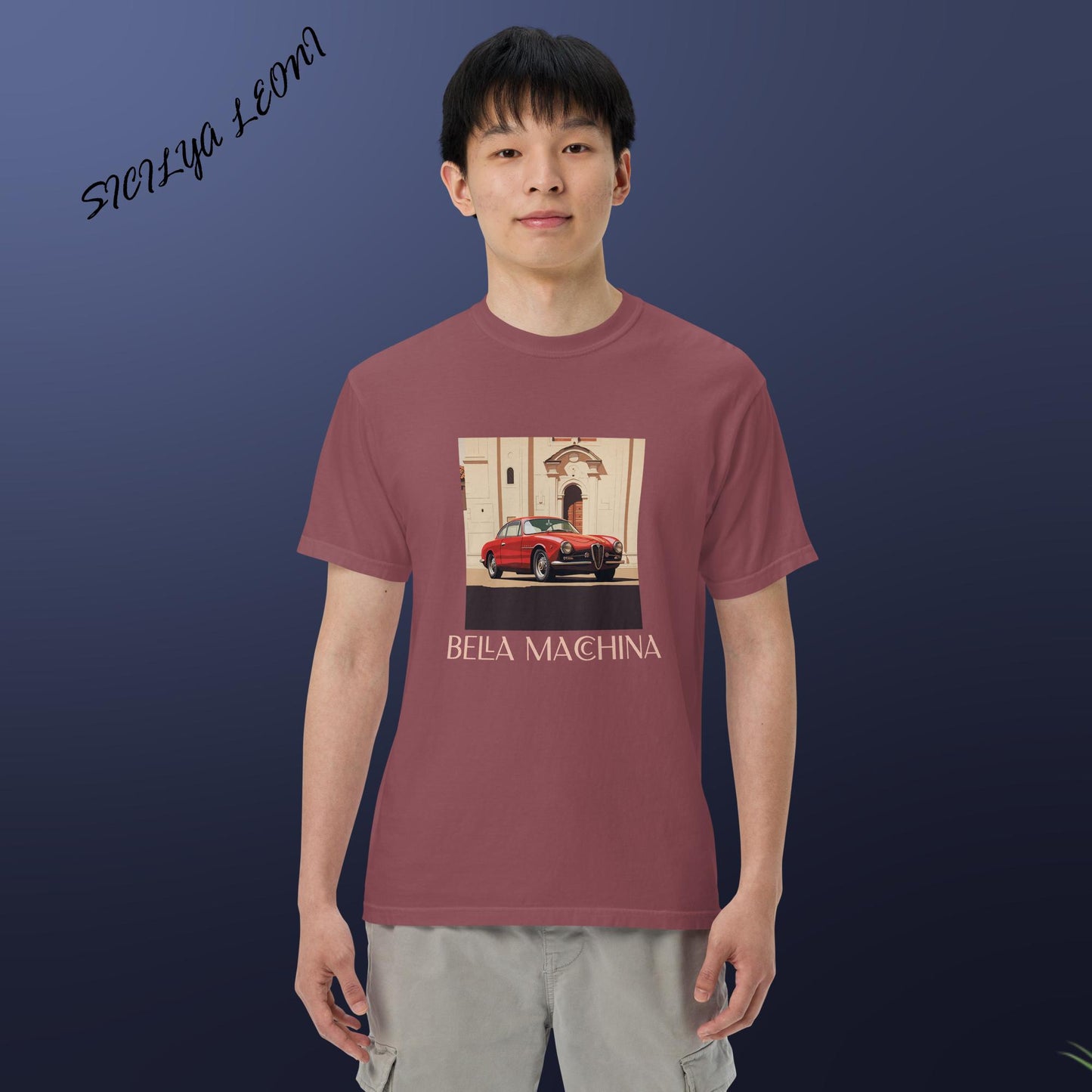 SL: Macchina Men’s garment-dyed heavyweight t-shirt