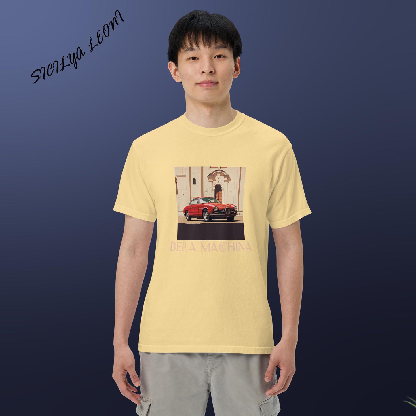 SL: Macchina Men’s garment-dyed heavyweight t-shirt