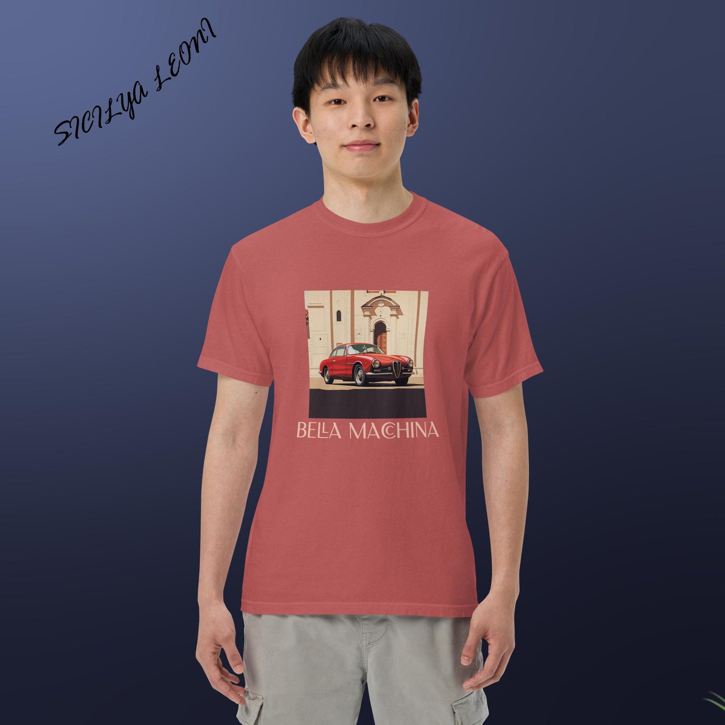 SL: Macchina Men’s garment-dyed heavyweight t-shirt