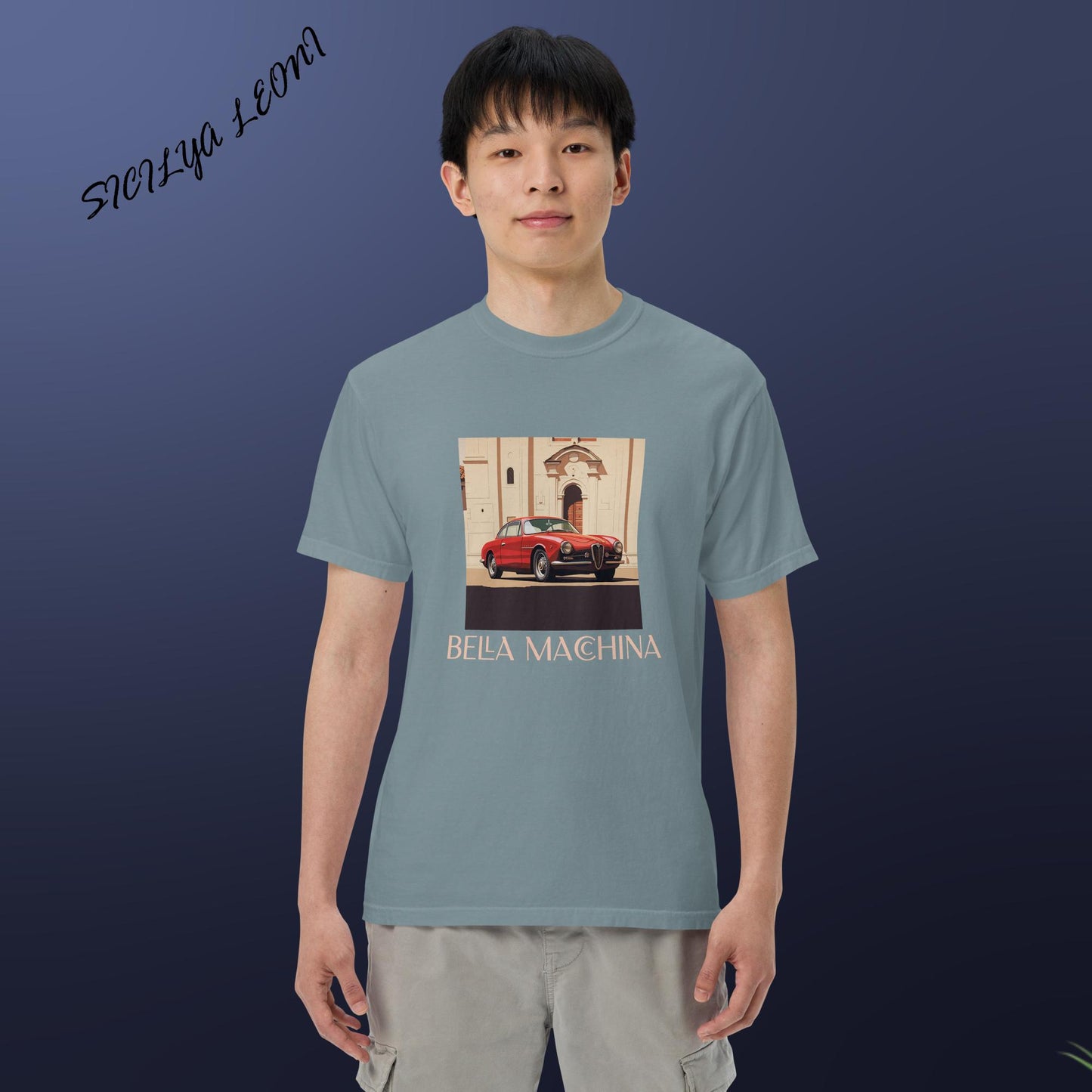 SL: Macchina Men’s garment-dyed heavyweight t-shirt