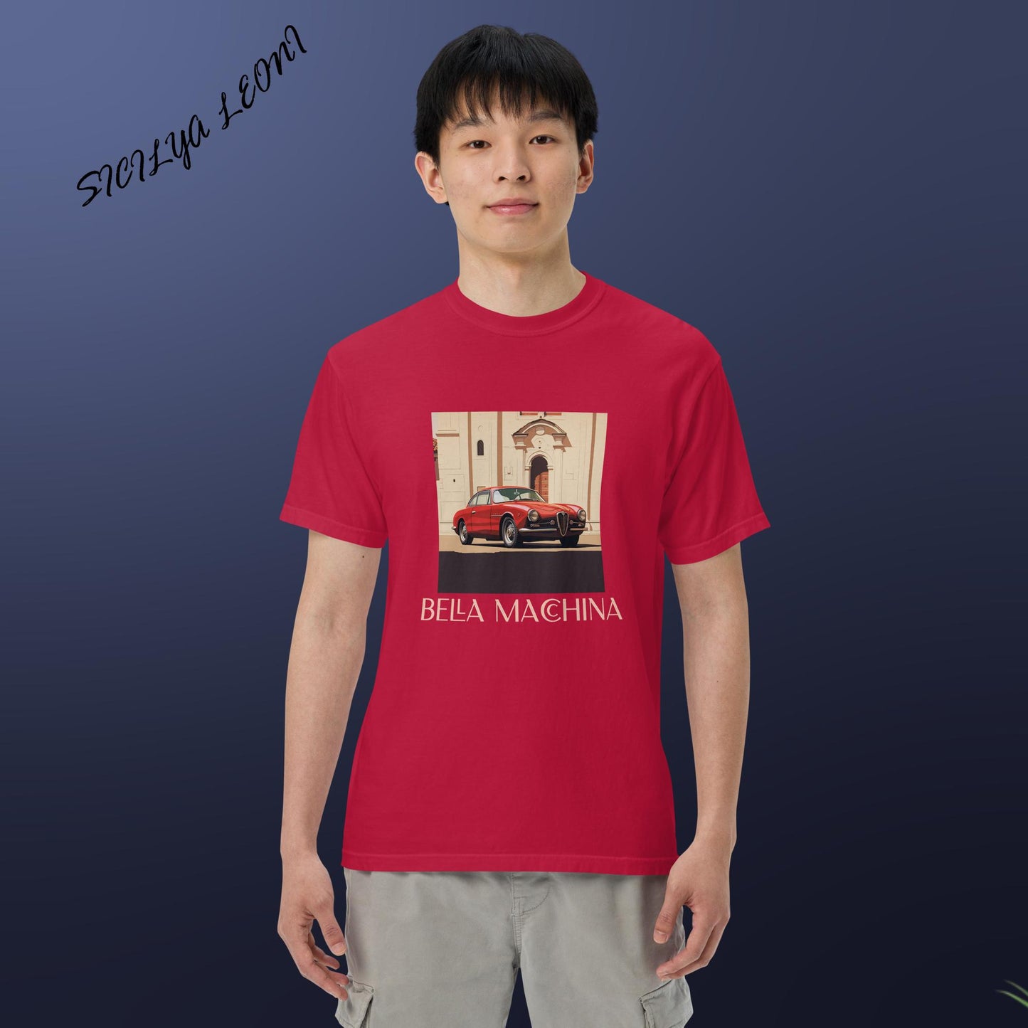 SL: Macchina Men’s garment-dyed heavyweight t-shirt