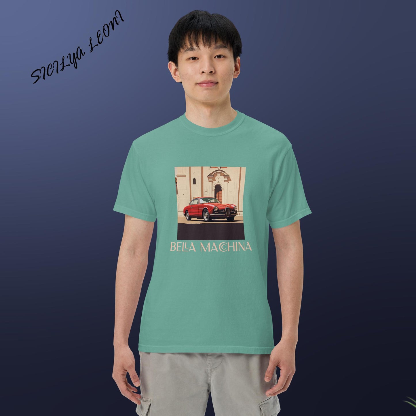 SL: Macchina Men’s garment-dyed heavyweight t-shirt