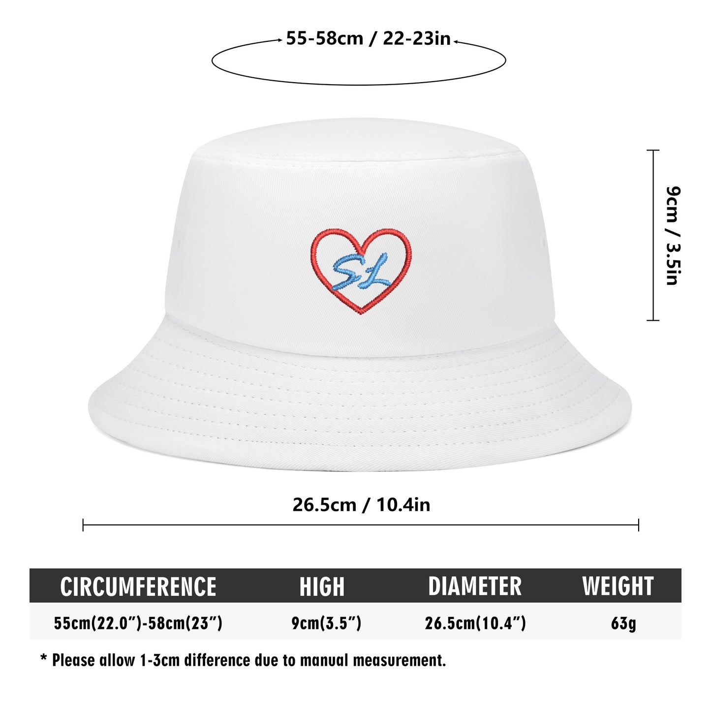 SL:Embroidered Bucket Hats