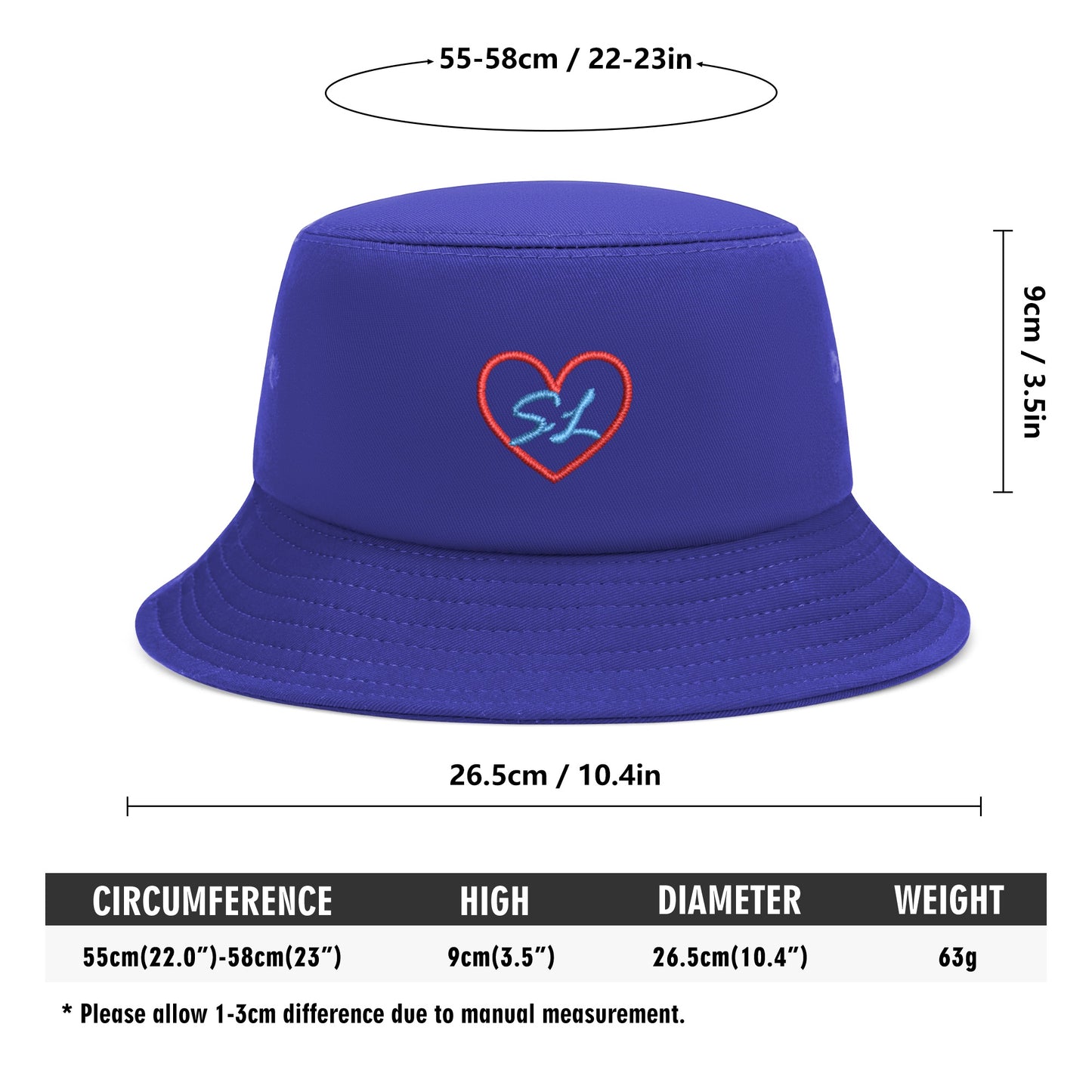 SL:Embroidered Bucket Hats